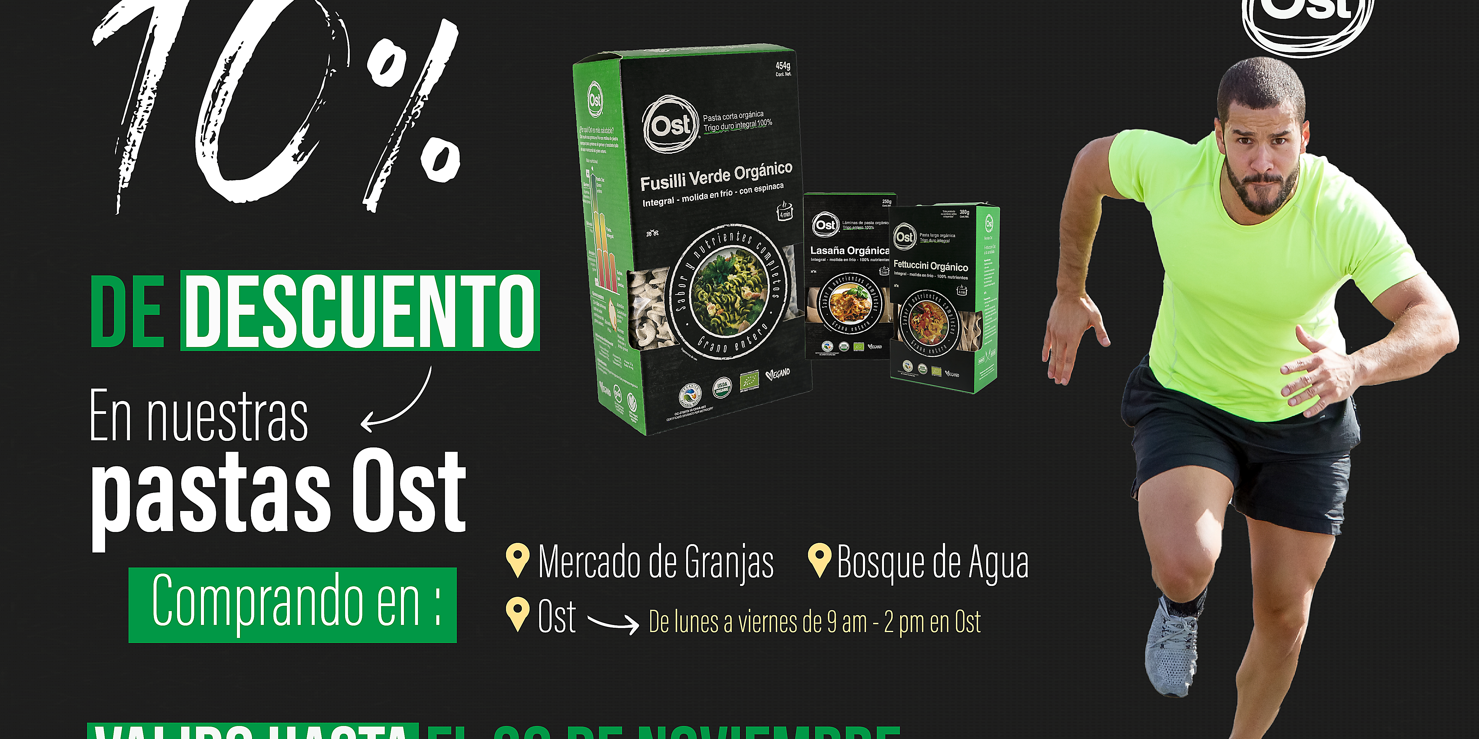 Pasta para corredores